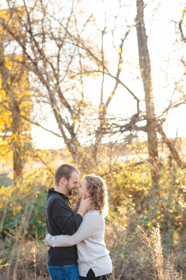 fall engagement photos