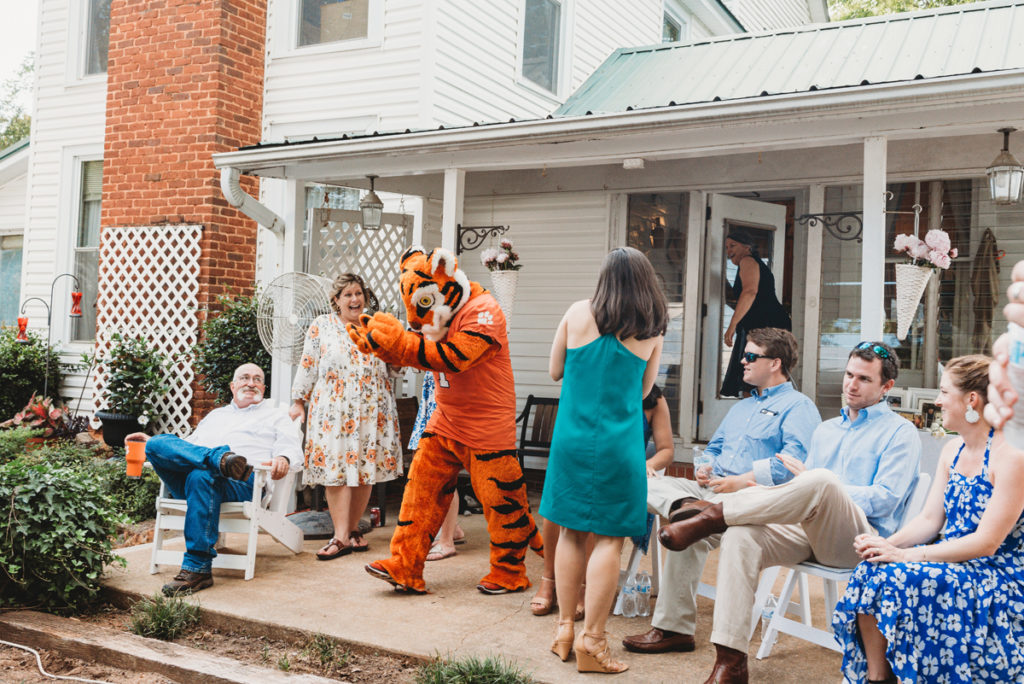 clemson tiger at wedding
