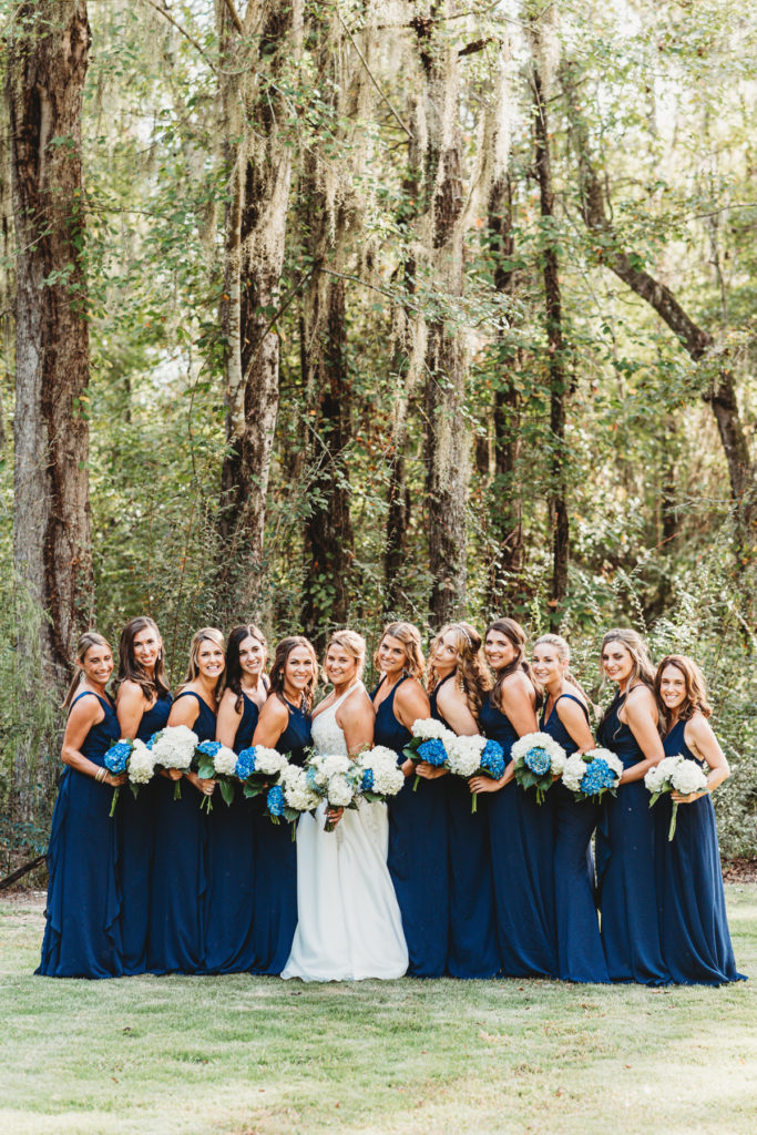 navy bridesmaid