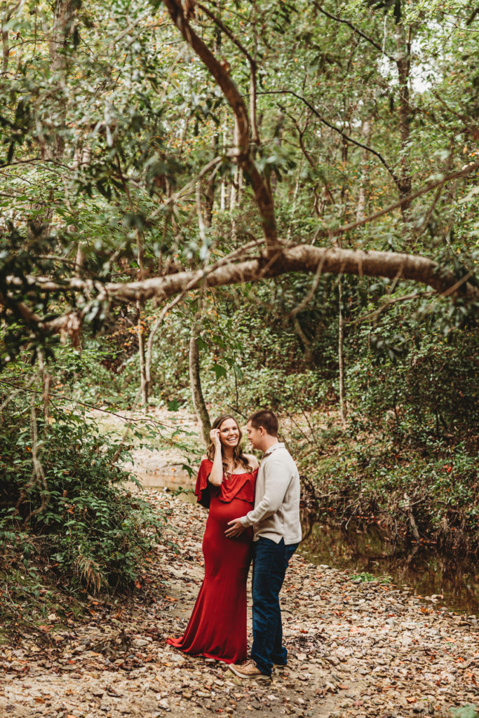 fall maternity session