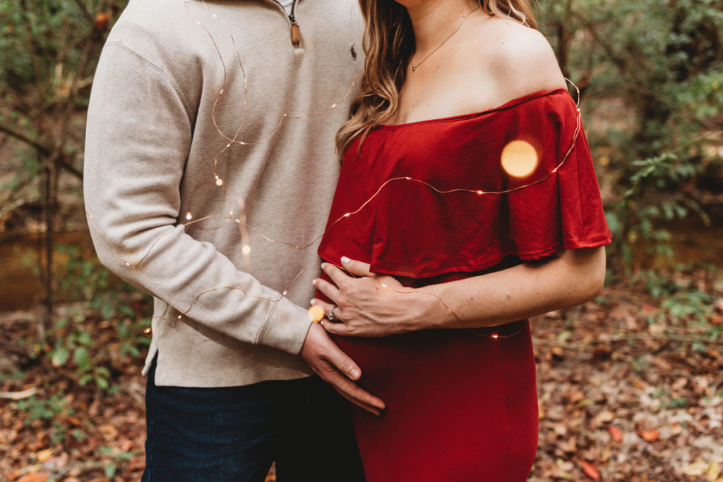 fairy lights maternity session