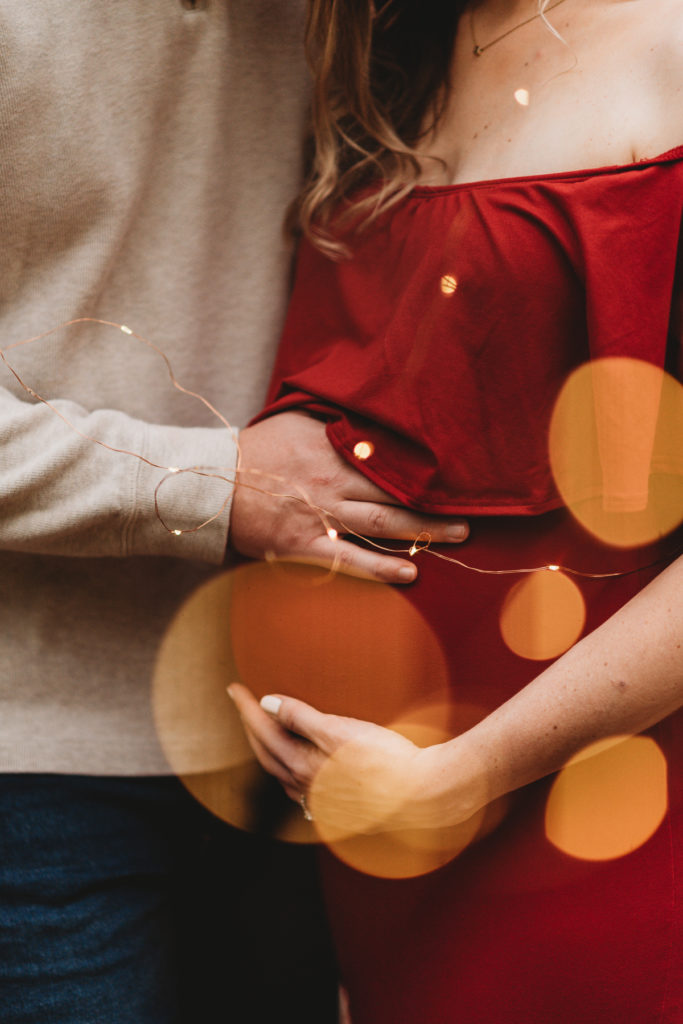 fairy lights maternity session